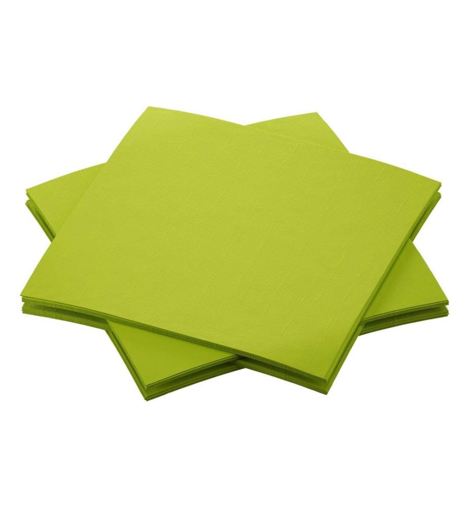 Duni - Serviettes à cocktail 20 cm x 20 cm, 180 Pièce/s, Vert