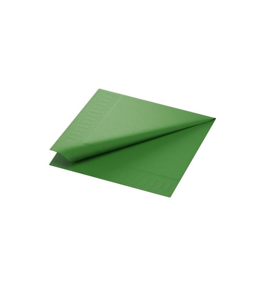 Duni - Serviettes en papier 3 couches leaf green 40 cm x 40 cm, 250 Pièce/s