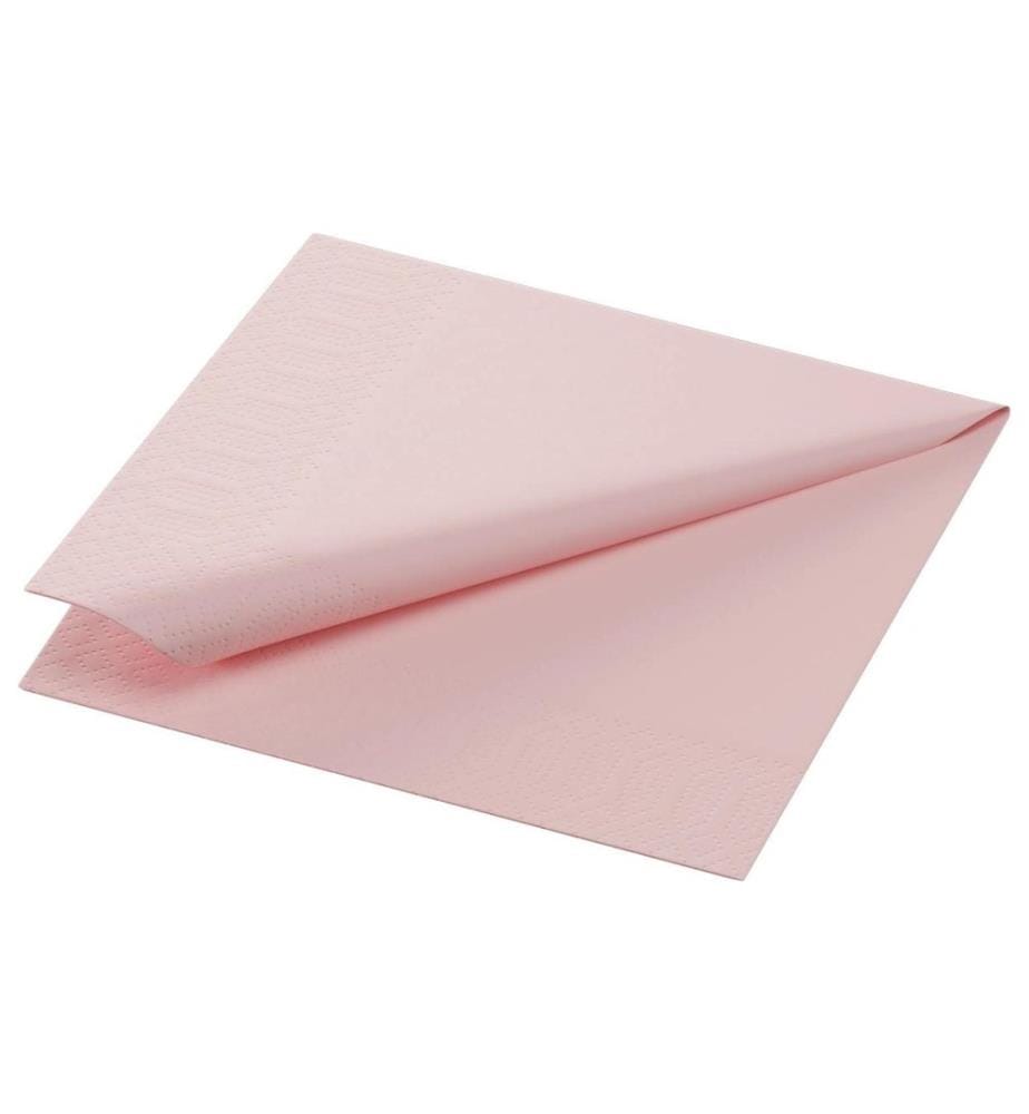 Duni - Serviettes en papier Tissue 24 cm x 24 cm, 250 Pièce/s, Rose