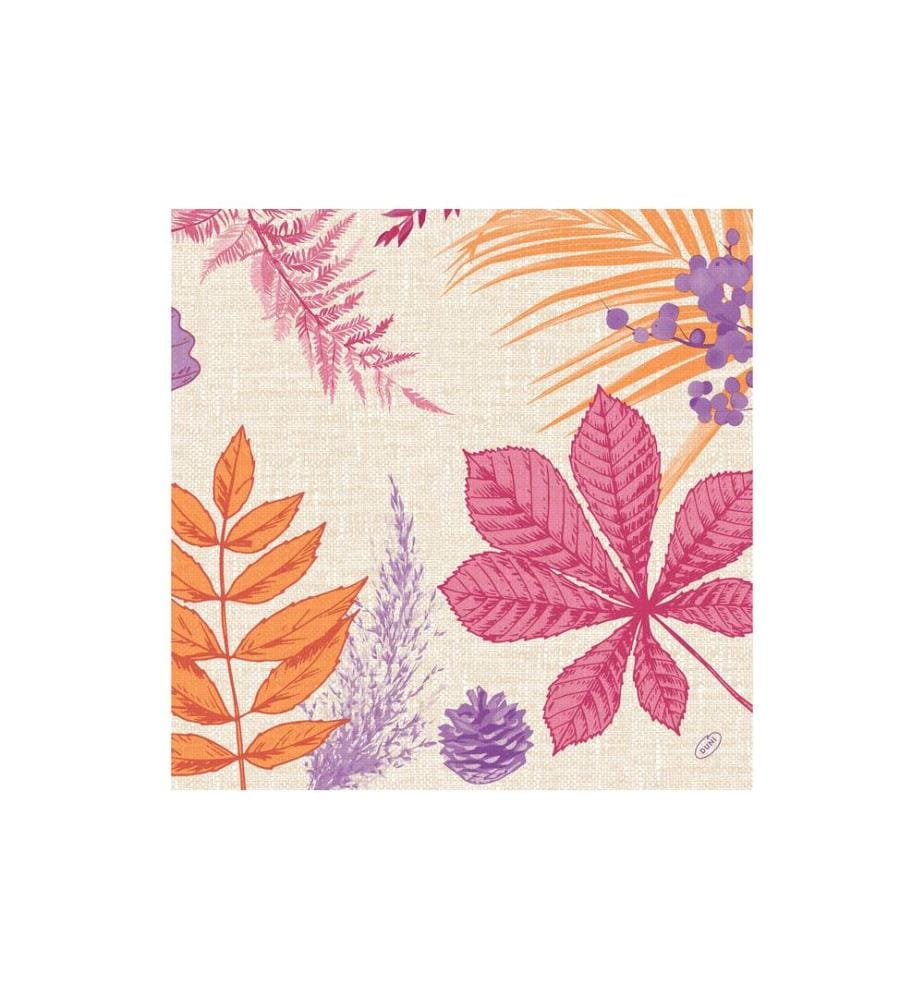 Duni - Serviettes en papier Bright Autumn 40 cm x 40 cm, 60 Pièce/s