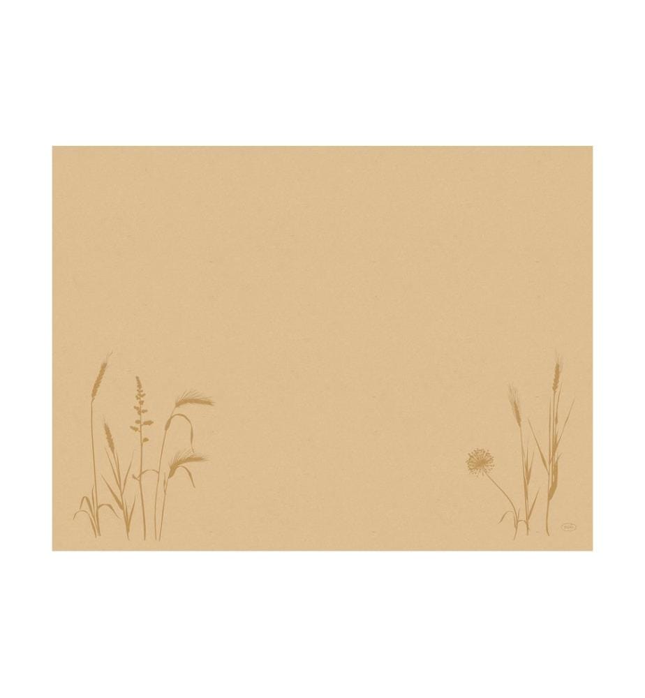 Duni - Set de table Bio DC Meadow 100 pièces, 30 cm x 40 cm, Nature