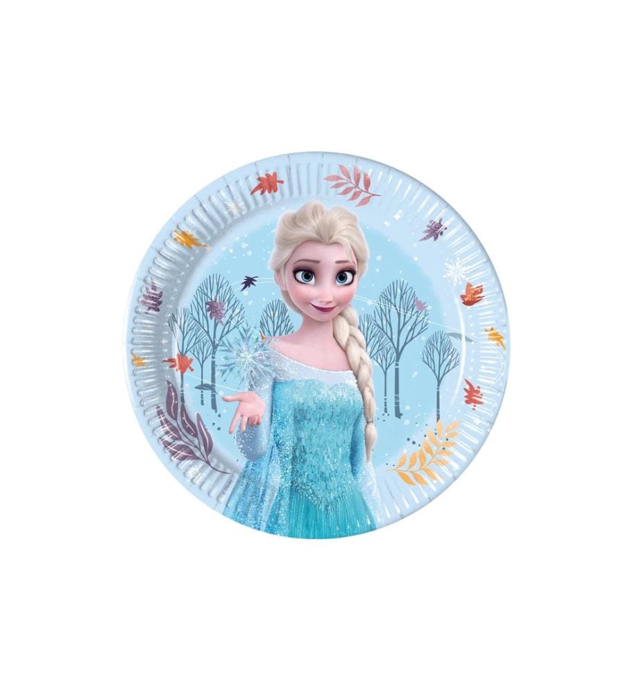 We fiesta Party - Assiettes jetables La reine des glaces 20 cm, 8 Pièce/s