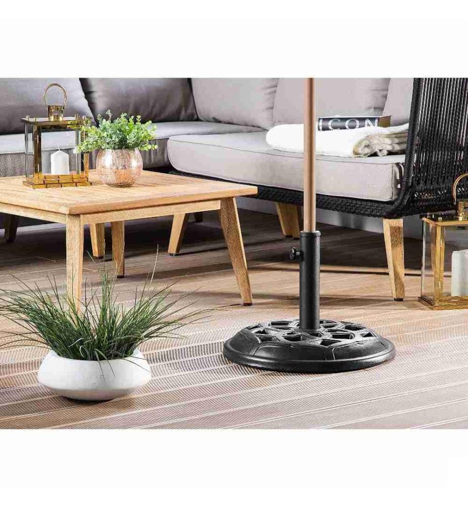 Socle de parasol CETO Noir Rond 23 kg