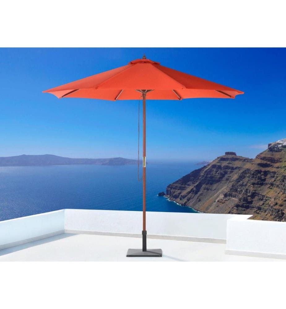 Parasol de jardin 270 cm TOSCANA Rouge
