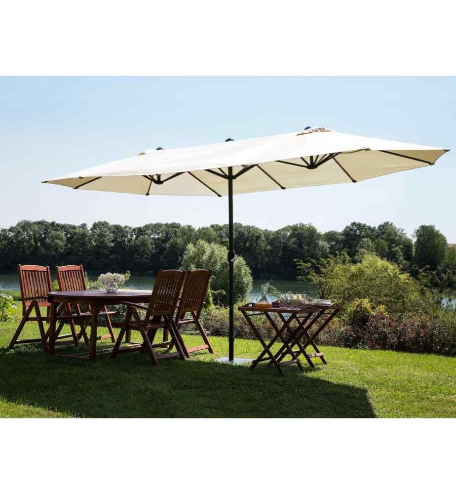 Parasol de jardin 460 cm SIBILLA Beige