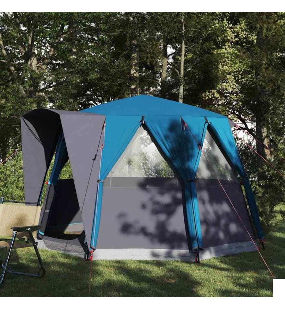 Tente de cabine 3 personnes Bleu et gris 320 x 320 x 203 cm