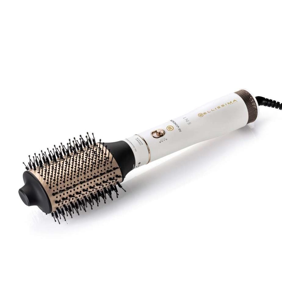Brosse coiffante 8 en 1 Air Wonder - Blanc et Doré