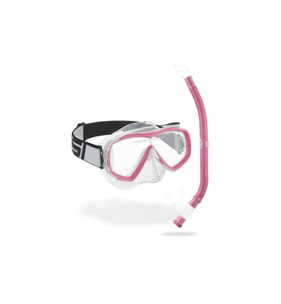 CRESSI - Estrella Junior + Top Snorkel Combo Pink