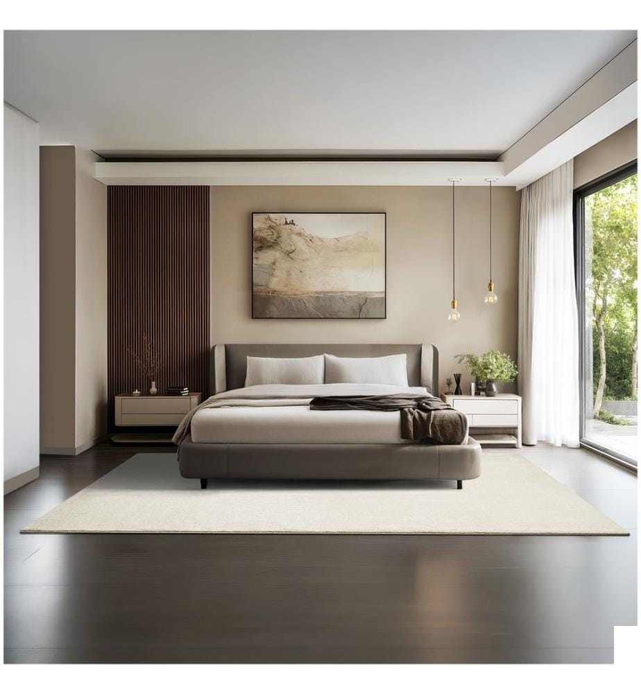 Tapis à poils ras SOFT ZONE - crème, 200 x 290 cm