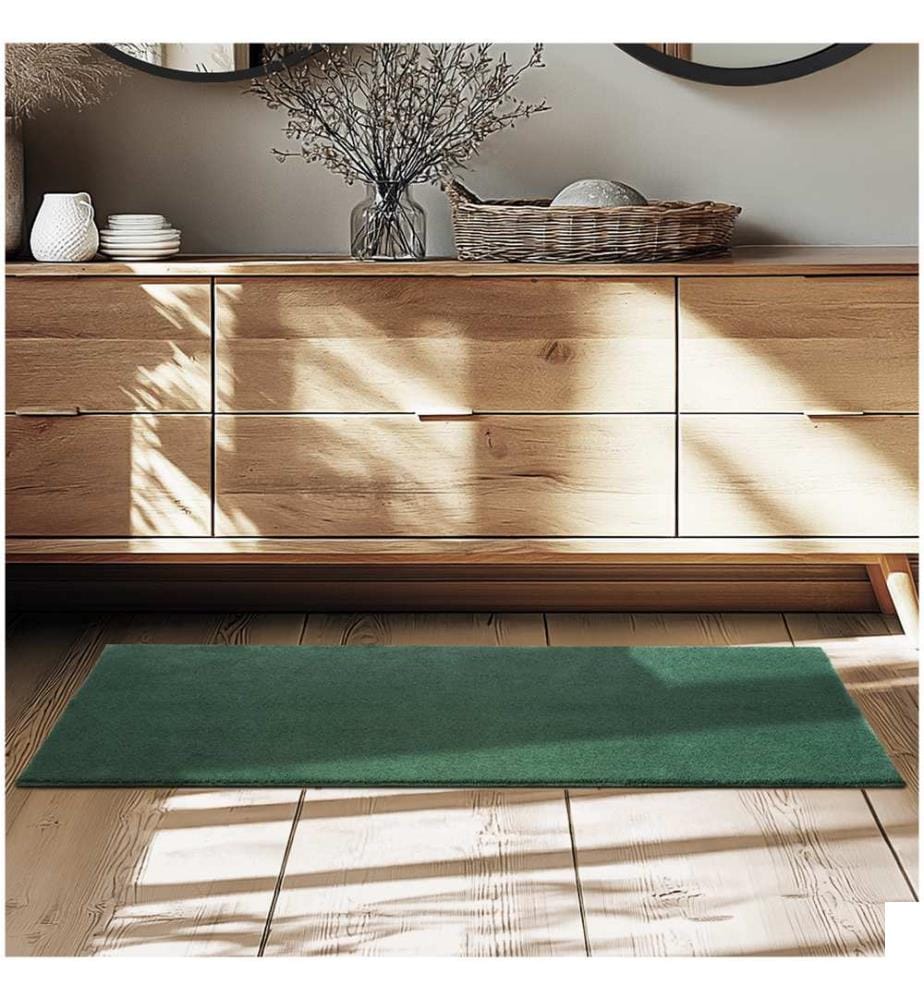 Tapis à poils ras SOFT ZONE - vert, 60 x 110 cm