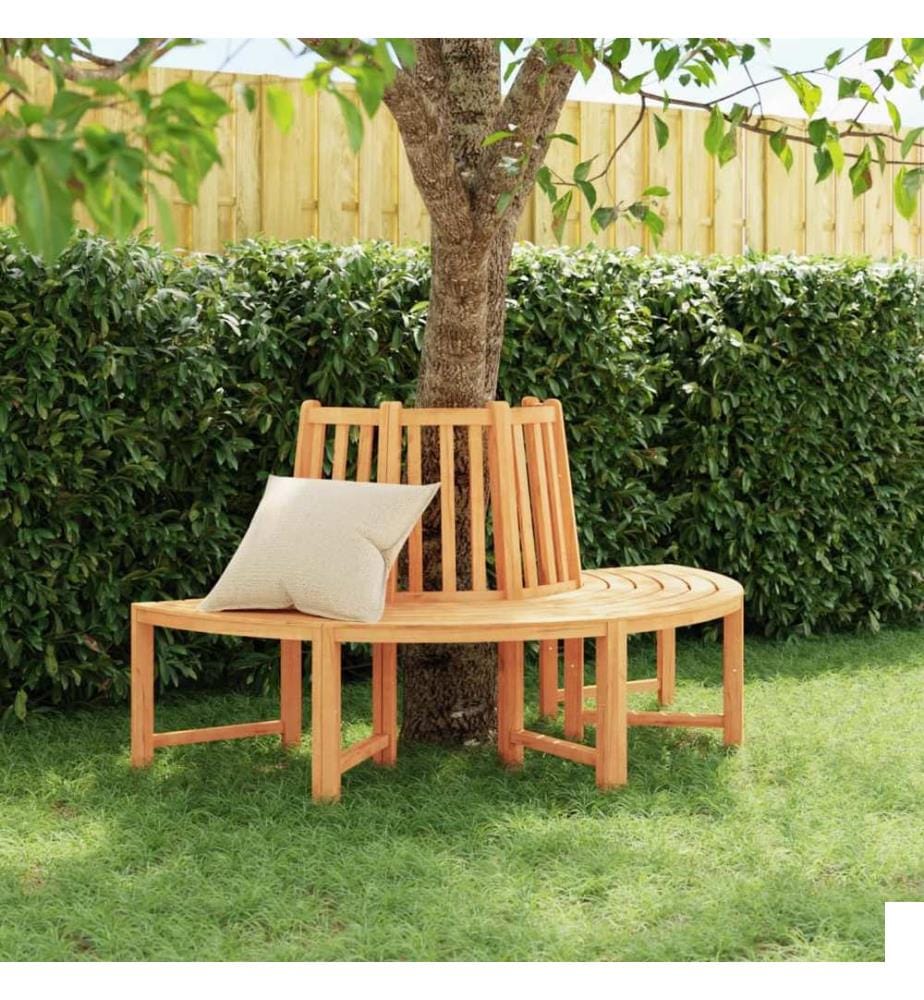 Banc circulaire demi-rond Ø160 cm bois massif de teck