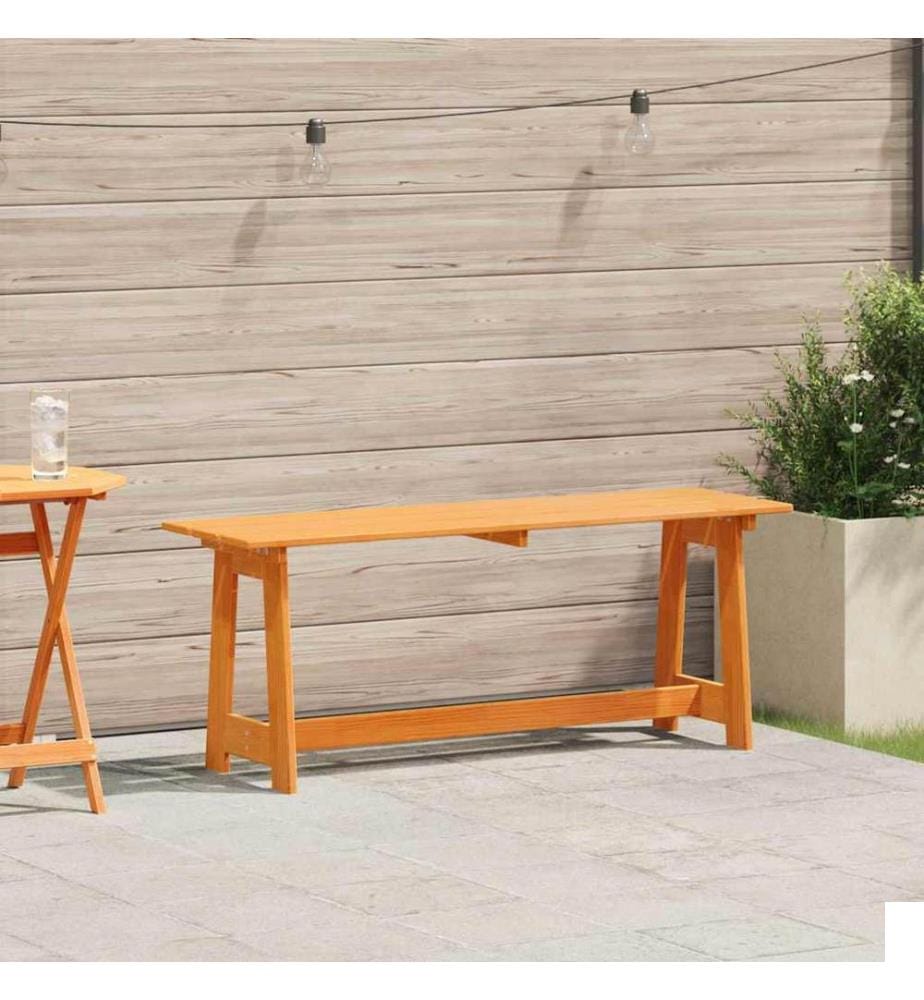 Banc extérieur Marron 119 x 37 x 47 cm Bois de pin massif