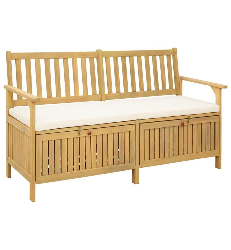 vidaXL Banc de rangement avec coussin avec stockage 148 x 63 x 84 cm