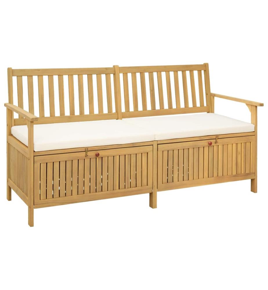 vidaXL Banc de rangement avec coussin avec stockage 170 x 63 x 84 cm