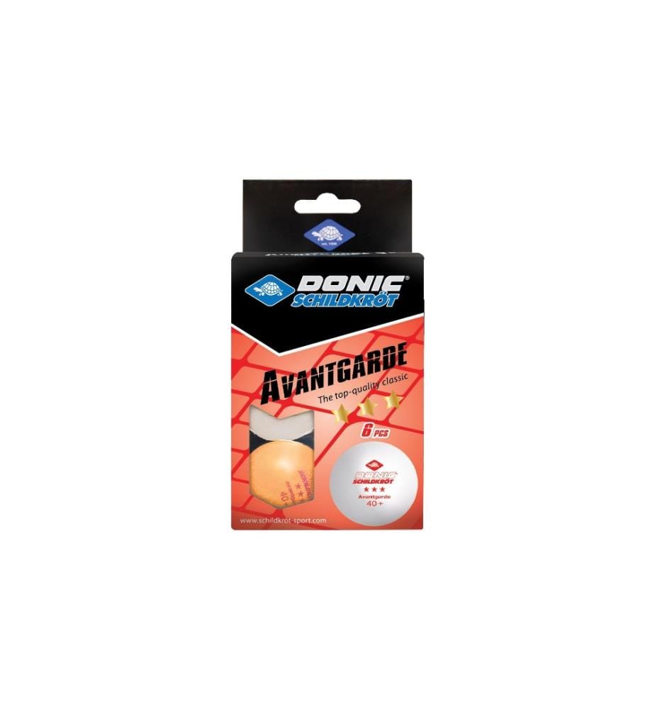 DONIC SCHILDKRÖT - Balle de ping-pong 3-Stern Avantgarde Ensemble de 6
