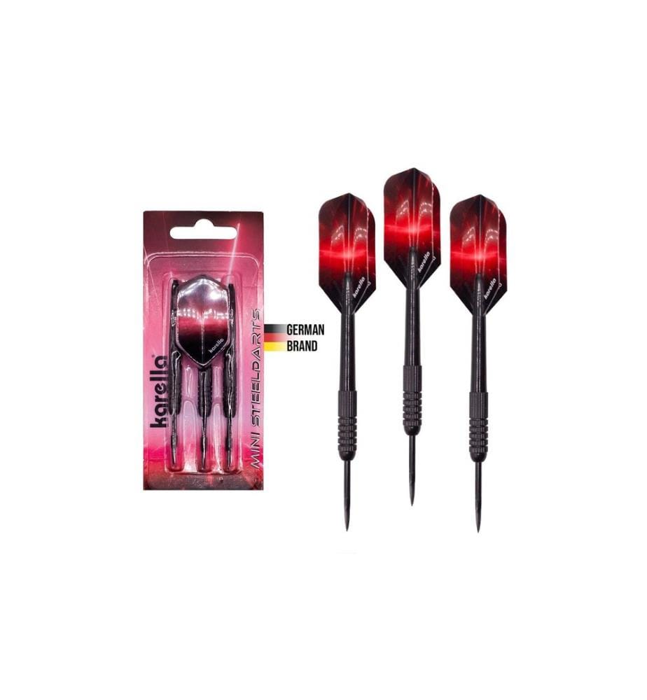 Set de fléchettes en acier Karella Mini, 3 pièces en blister