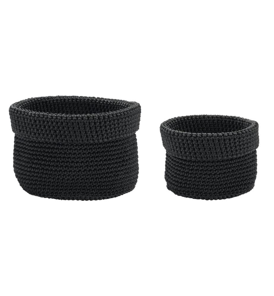 diaqua® - Panier de rangement 2 pièces, Noir