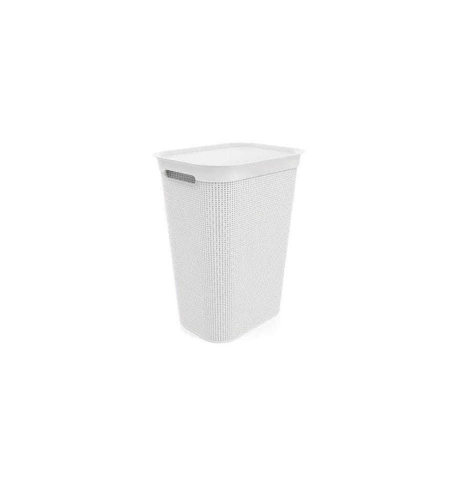 ROTHO - Corbeille à lessive Breezes Blanc, 50 l