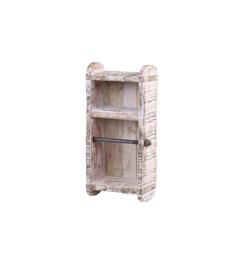 CHIC ANTIQUE - Porte-rouleau pour papier de toilette en forme de brique Blanc