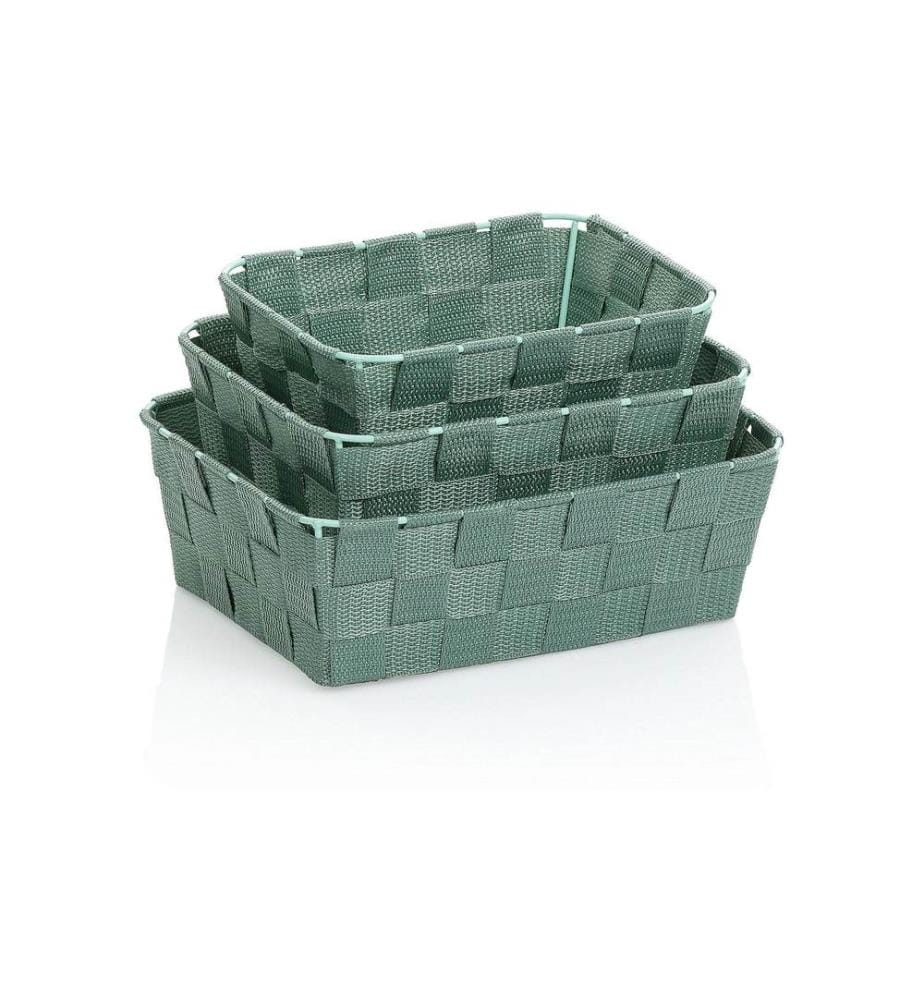 KELA - Supports pour ustensiles de salle de bains Alvaro 3 pièces, Vert tilleul