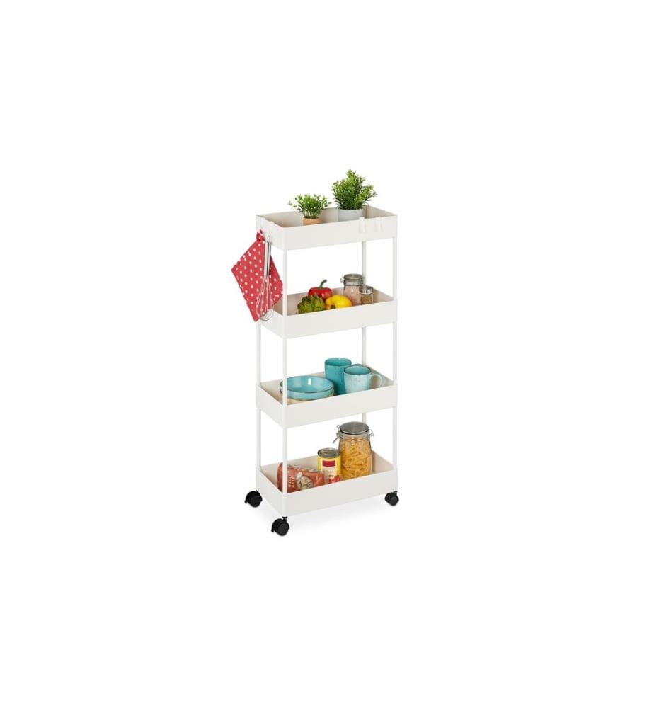 RELAXDAYS - Chariot de cuisine 40 x 93 x 22 cm, Blanc