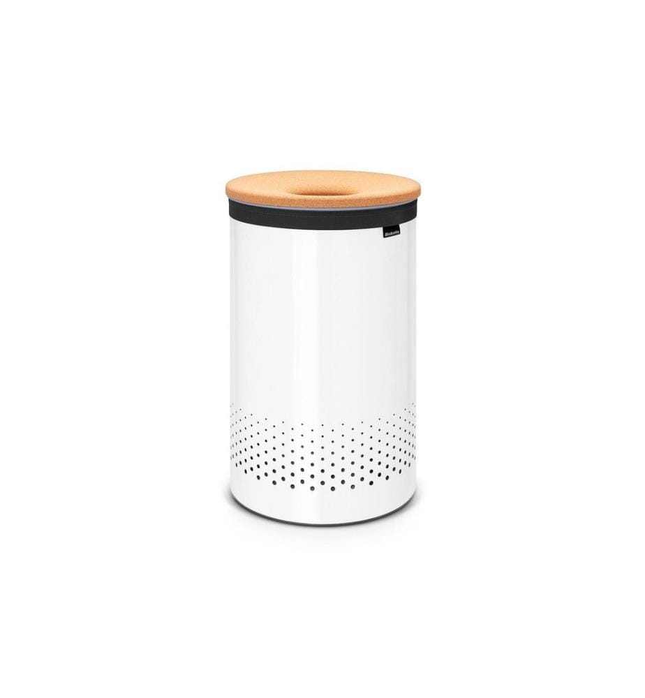 BRABANTIA - Corbeille à lessive Blanc, 60 l