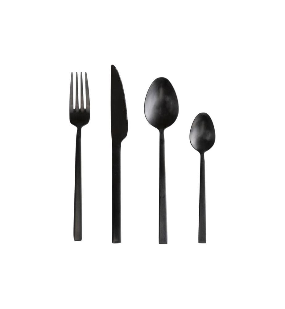 Kare Kits de couverts Gloria, 16 pièces, noir mat