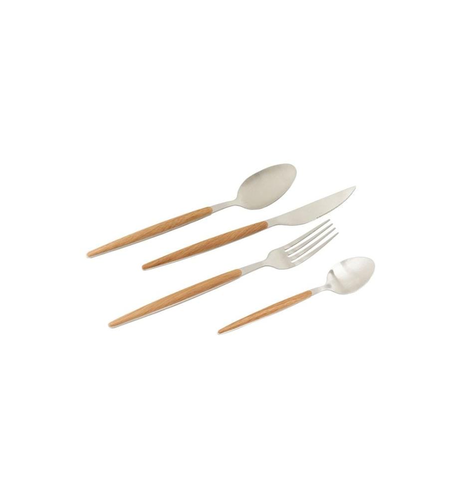 Kare Kits de couverts Paris Nature, 16 pièces, Nature / Argent mat