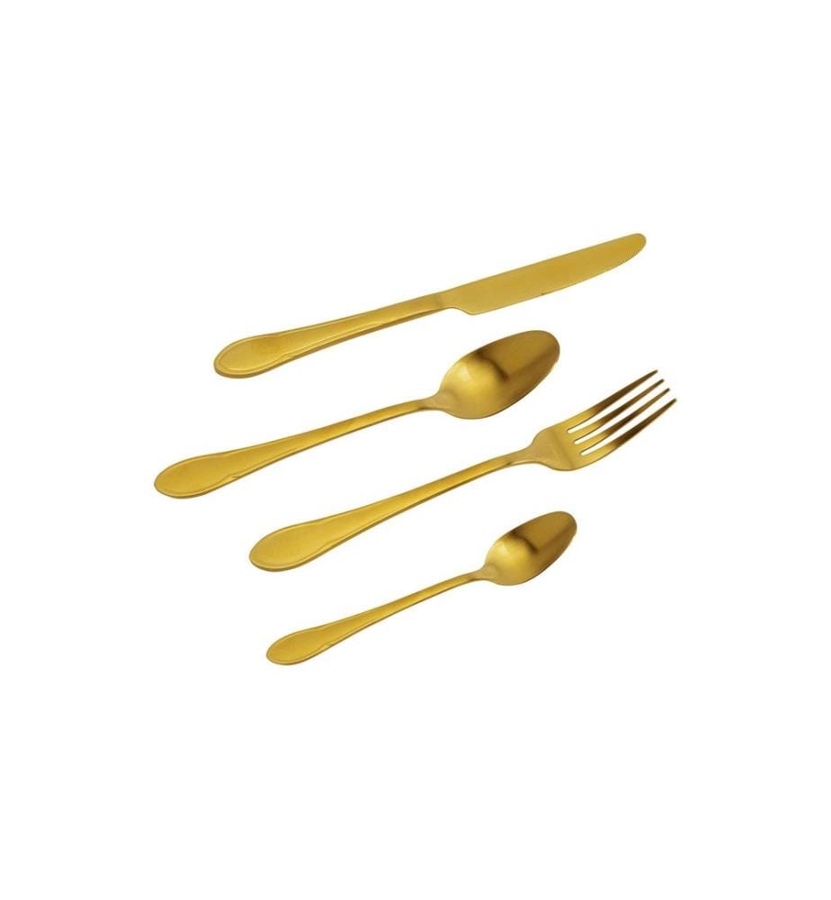 Kare Kits de couverts Cucina, 16 pièces, or mat