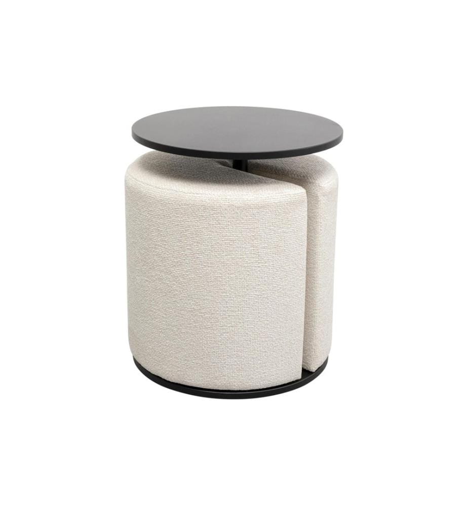 Table d'appoint Kare avec tabouret Better T. 2 pièces