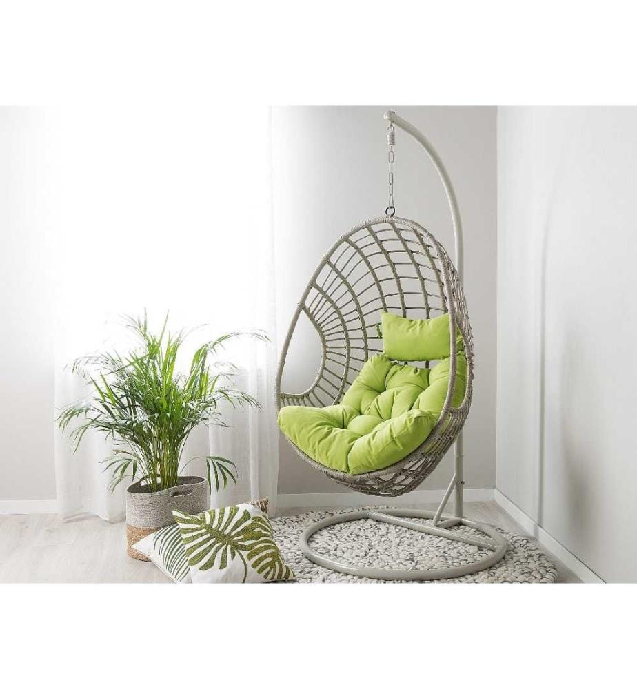 Fauteuil suspendu avec support ARPINO Polyrotin Beige