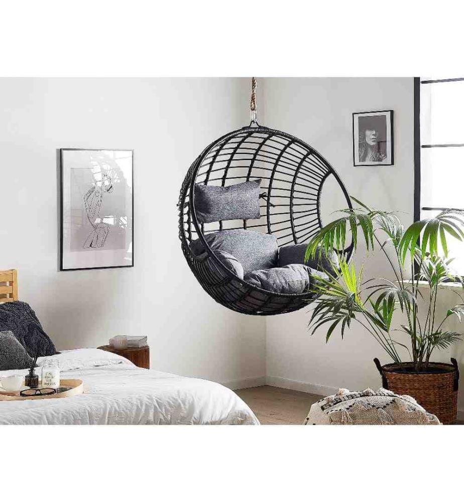 Fauteuil suspendu ASPIO Polyrotin Noir