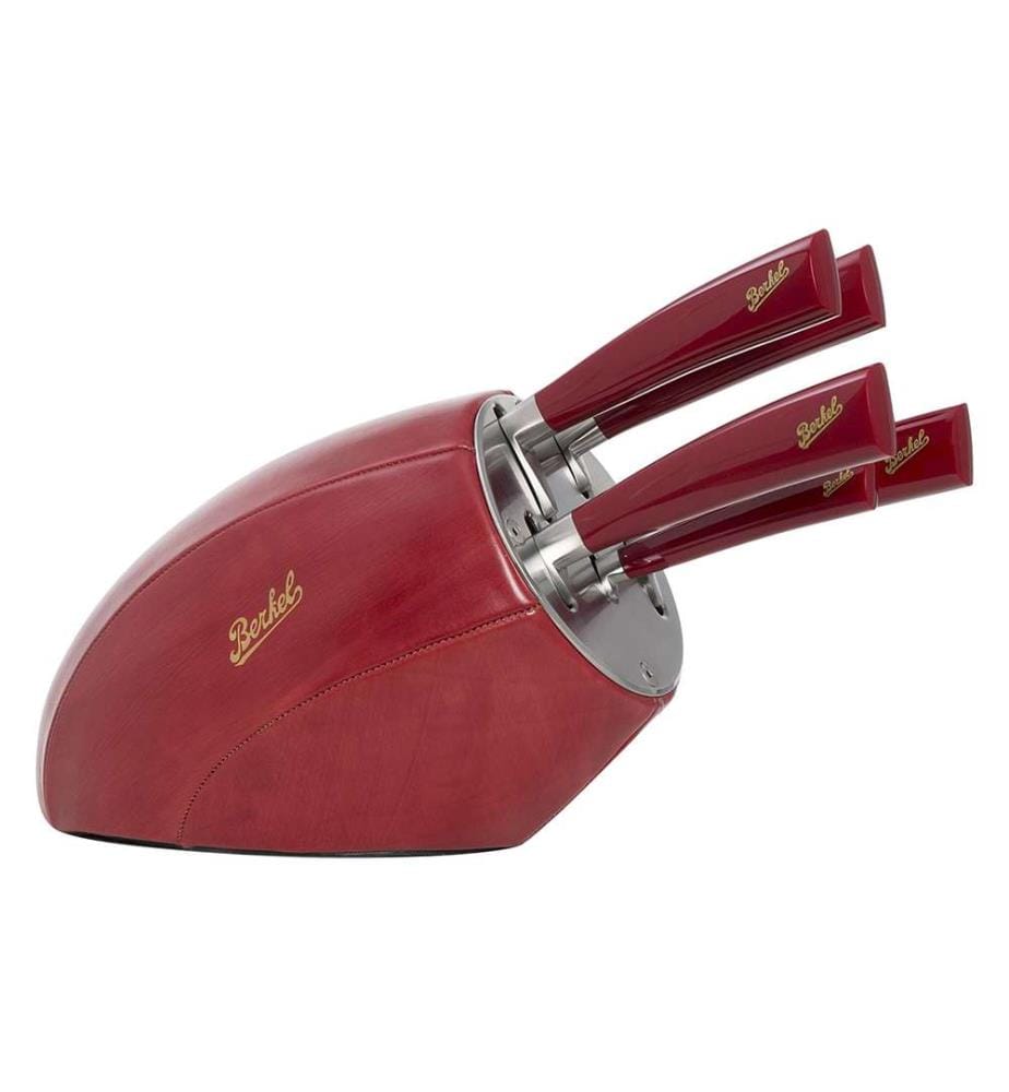 Elegance Rouge - Bloc à couteaux Sense avec 5 couteaux