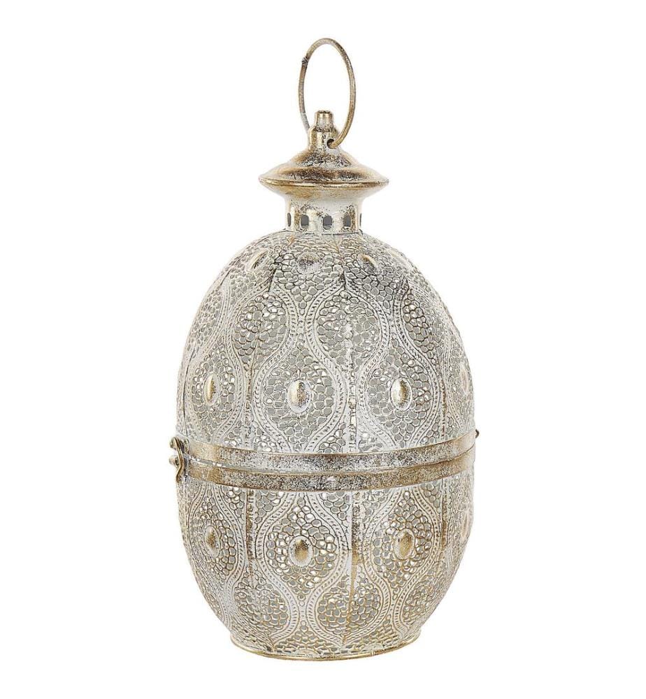 Lanterne AMORGOS Métal 34 cm Doré