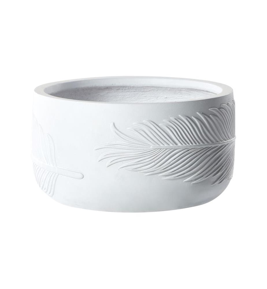 Cache-pot FTERO 43 cm Blanc cassé