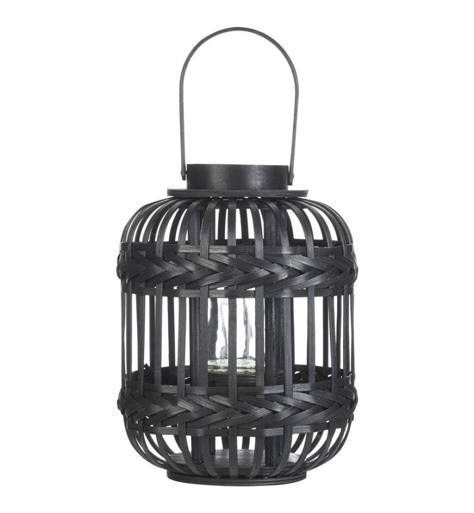 Lanterne BORACAY Bambou 30 cm Noir