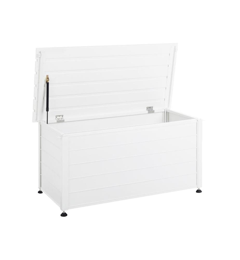 Coffre de rangement CAMPALTO Métal 123 cm 60 cm Blanc