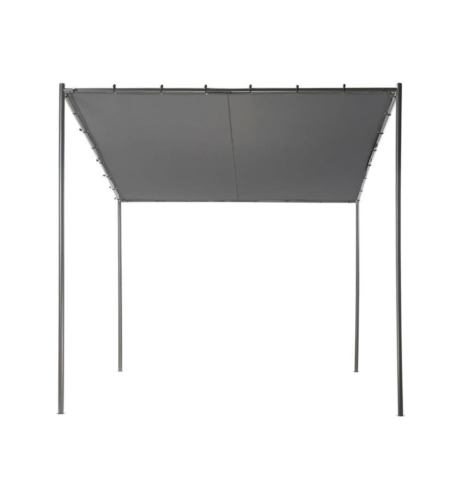 Tonnelle de jardin VIMINO Métal 282 cm 294 cm Gris foncé