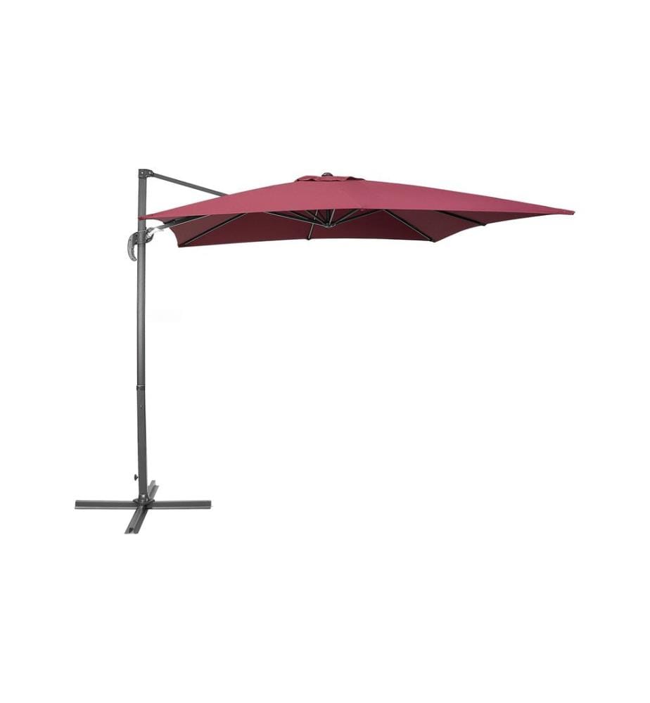 Parasol déporté 250 cm MONZA Rouge Bordeaux