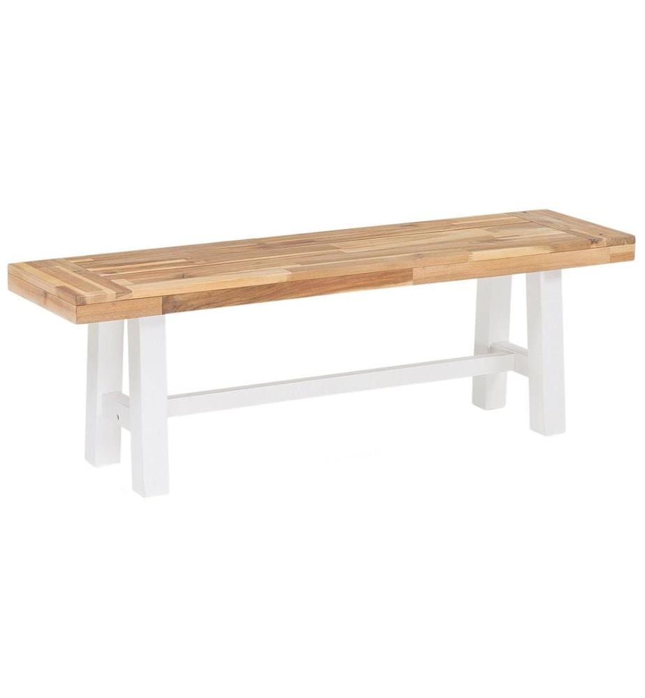 Banc de jardin SCANIA 140 cm Acacia Blanc