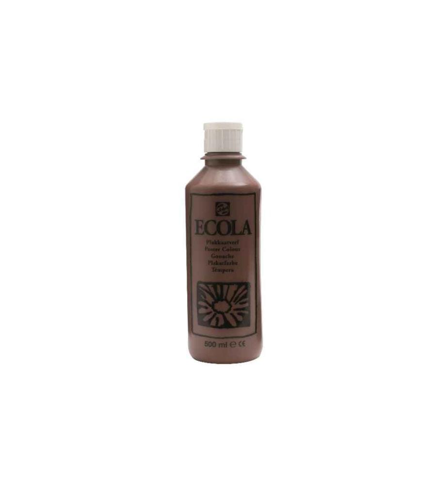 TALENS - Peinture pour affiche Ecola 500 ml, brun