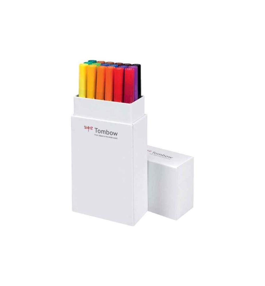 TOMBOW - Feutres de coloriage ABT 18 pièces, tons de base