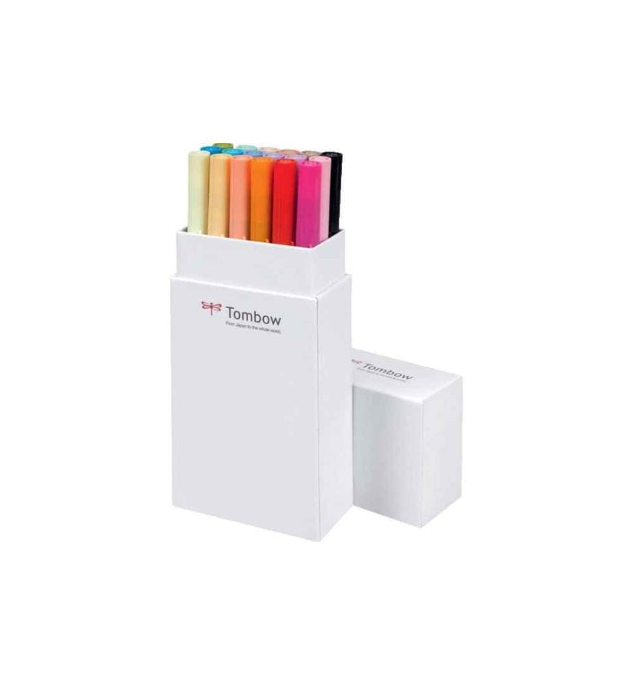 TOMBOW - Feutres de coloriage ABT 18 pièces, tons de base
