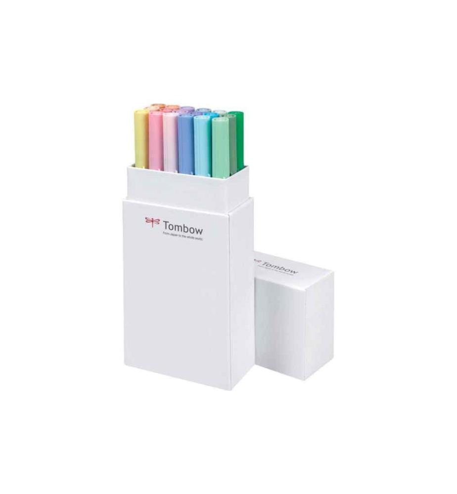 TOMBOW - Feutres de coloriage ABT 18 pièces, teintes pastel
