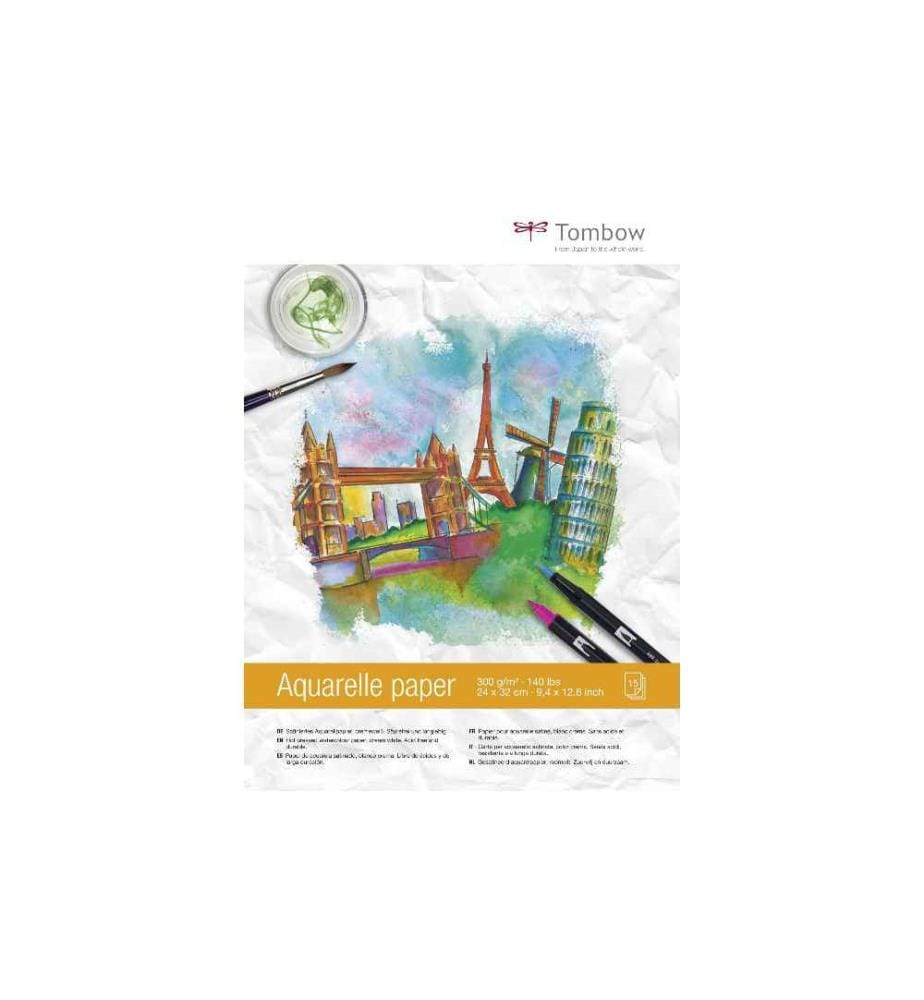 TOMBOW - Bloc aquarelle 24 x 32 cm 24 x 33 cm