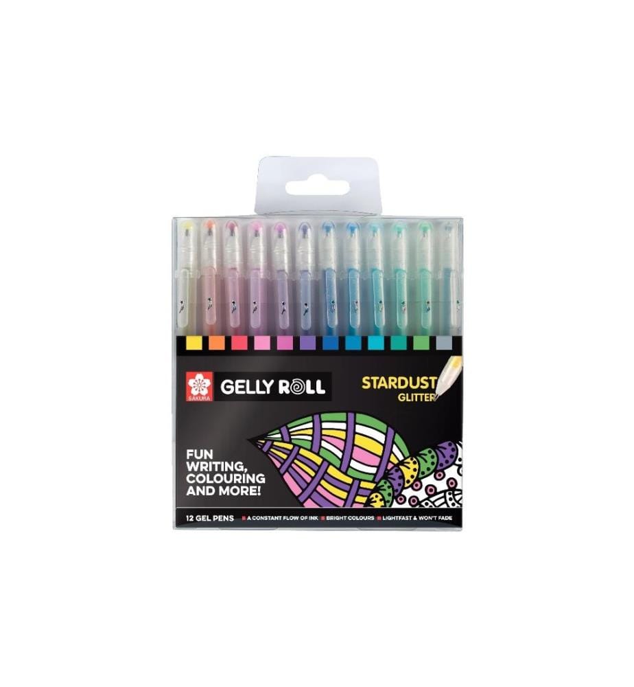 SAKURA - Stylo à encre gel Stardust Gelly Roll Multicolore