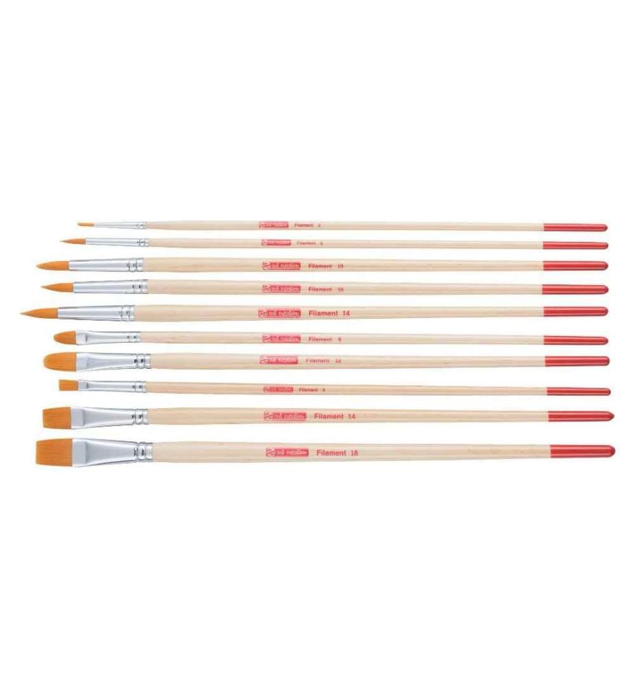 TALENS - Pinceau acrylique 10 pièces