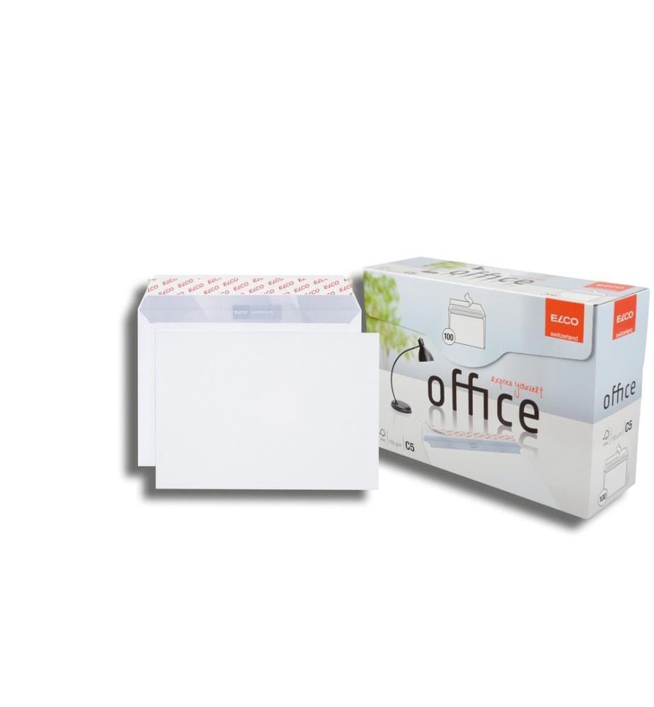 ELCO - Enveloppe Office Box C5 sans fenêtre, 100 pièces
