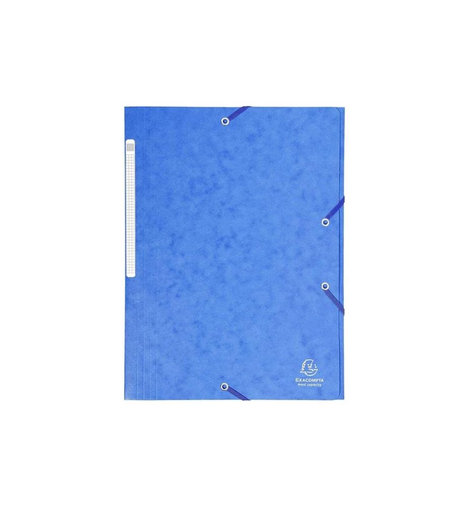 EXACOMPTA - Portfolio à ruban élastique Maxi A4 Bleu