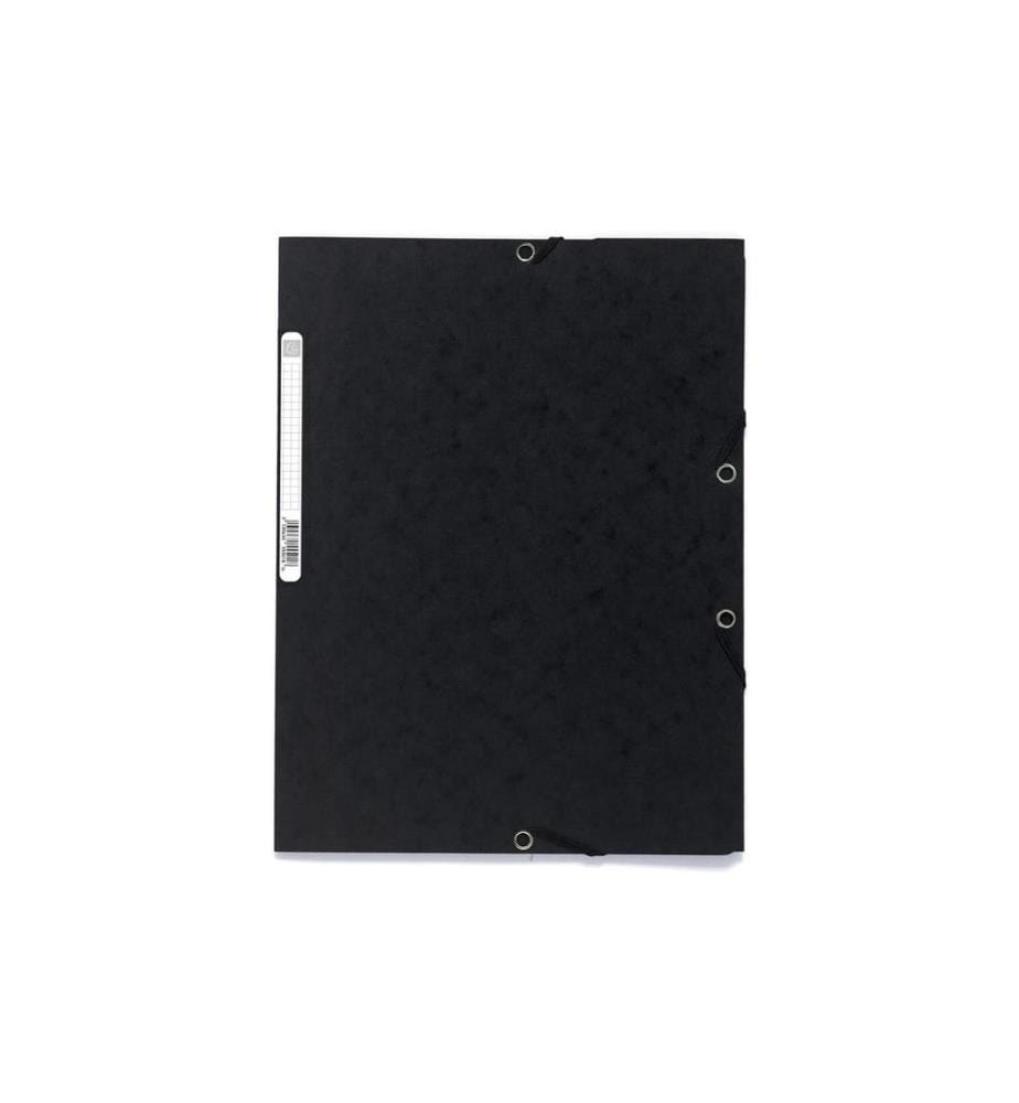 EXACOMPTA - Portfolio à ruban élastique A4 Noir, 250 feuilles